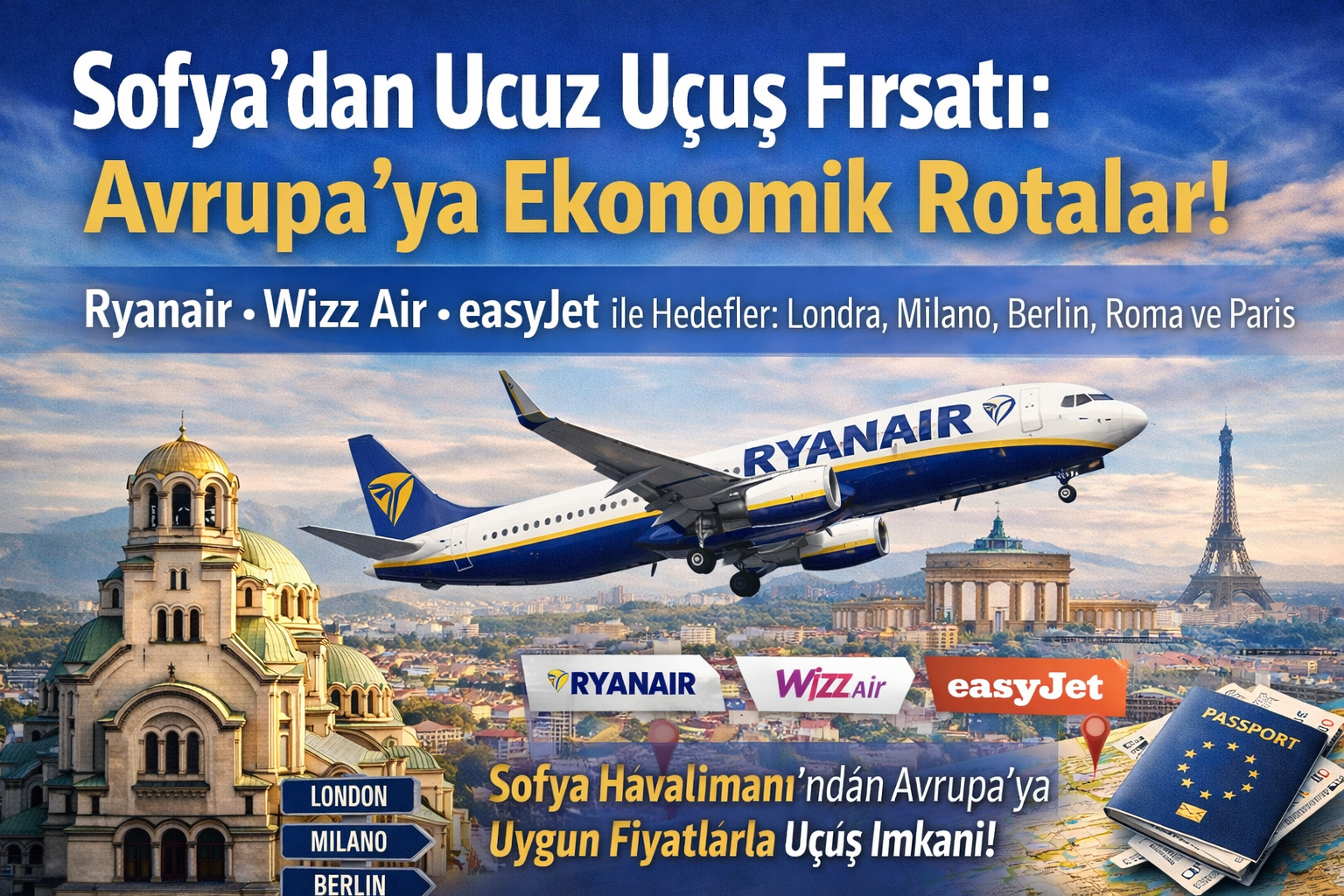 2026 Yılında Sofya, Avrupa’nın Ucuz Uçuş Merkezi Olma Yolunda