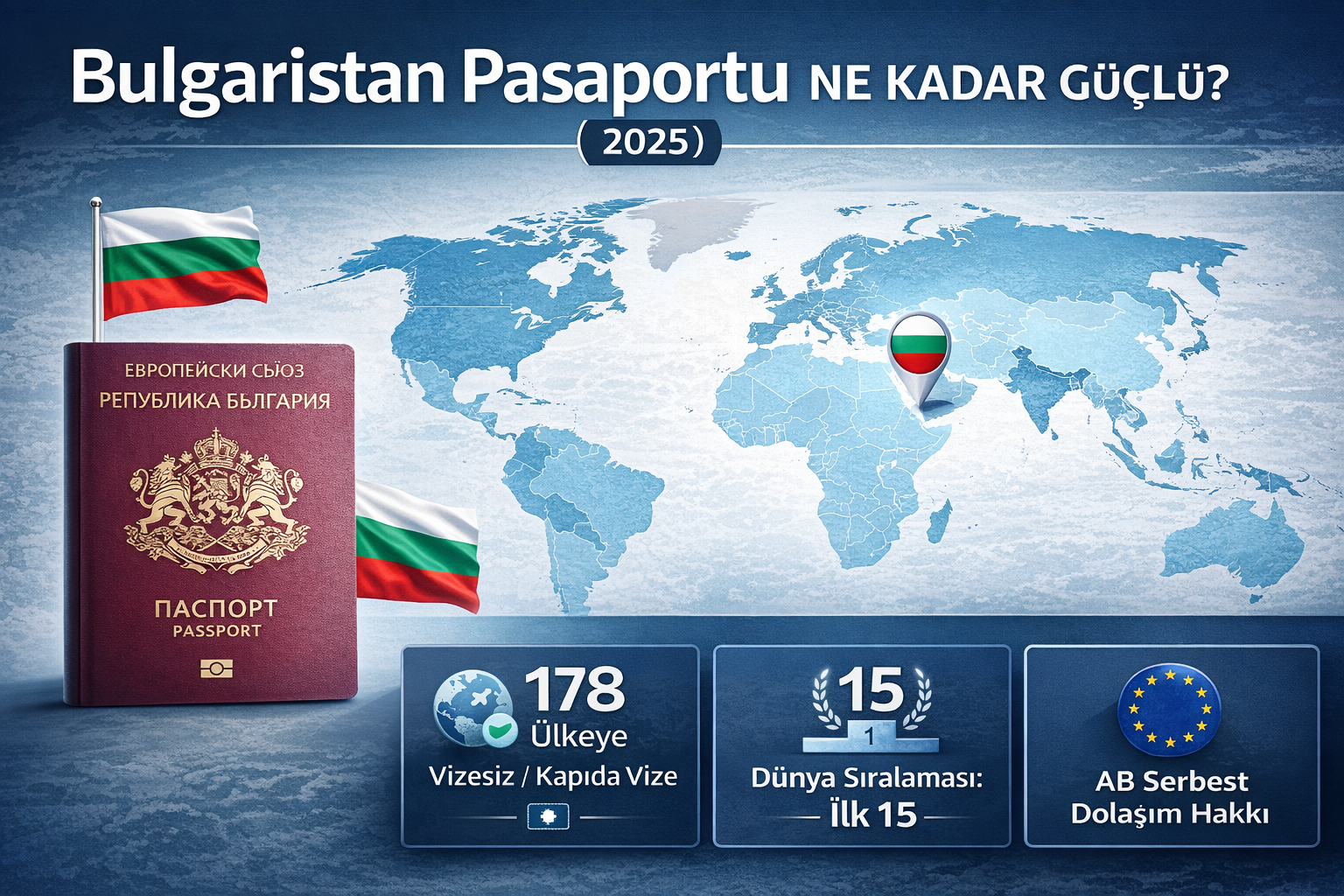 Bulgaristan Pasaportunun Gücü: Dünya Sıralamasında Nerede?